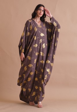 Kyoto Leaves Grey Dress