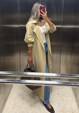 Beige Trench Coat