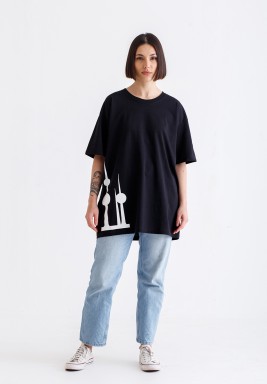 Black Kuwait Towers T-shirt