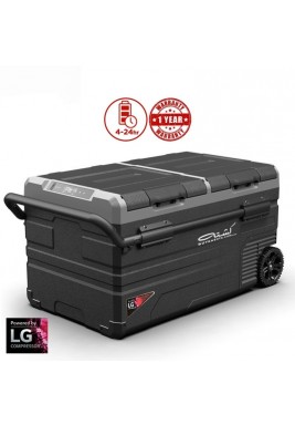Kashta 75L Smart Fridge/Freezer (Cooling to -20 C) LG Compressor + AC and DC Cable Charging + Solar Input 