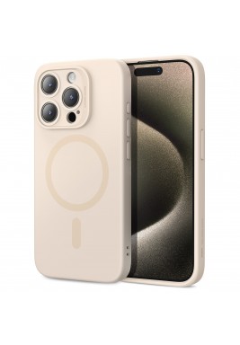 ESR Cloud Soft Case (HaloLock) For iPhone 15 Pro - Light Tan