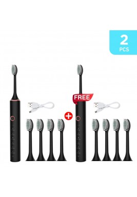 Rechargeable Tooth Brush Black (1 + 1 Free)