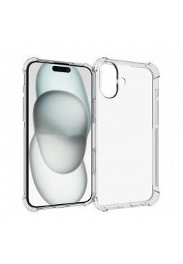 TPU Shock Proof Case For iPhone 16 Plus By Powerey - Clear
