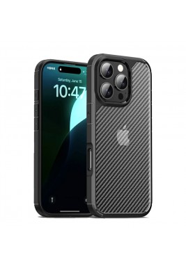 Carbon Fiber Shock Proof Case For iPhone 16 Pro By Powerey