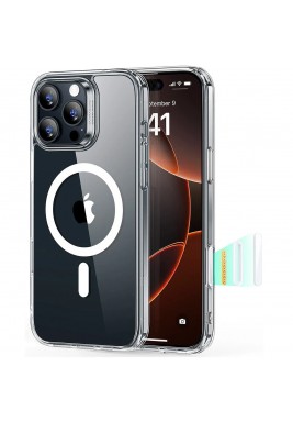 ESR HaloLock Classic Hybrid Case For iPhone 16 Pro - Clear