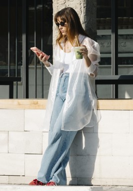 White Organza Shirt