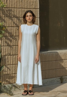 White Fitted White Dress