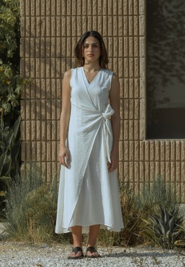 White Wrap Dress