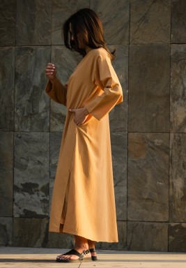 Beige Long Sleeves Cardigan 