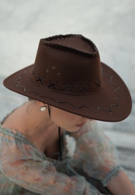 Cow Boy Hat in Brown