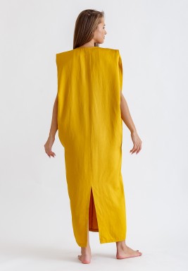 Mustard Fold Dress