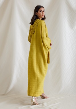 Stylish Bisht Kaftan (Yellow Color)