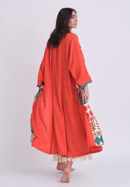 طقم جمبسوت طوبي مزين بطباعة مميزة