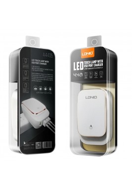 لدنيو – شاحن حائط بقوة 4.4 امبير UK + كيبل Type-C الى USB-A – أبيض 