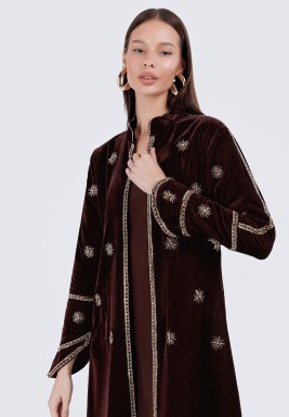 Brown Long Couture Aura Set