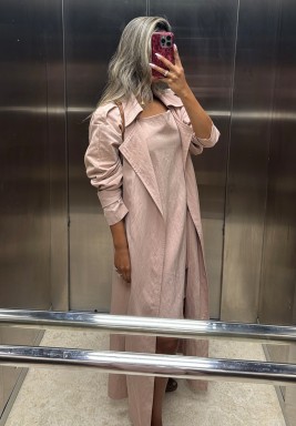 طقم ترينش كوت و فستان – وردي ترابي