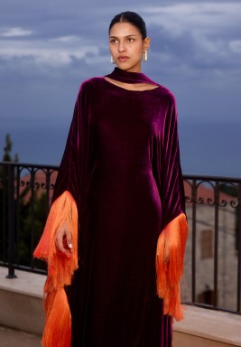 قفطان حريري من ليل