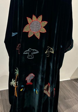 Green Sunshine Velvet Koftan