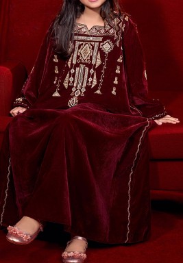 قفطان بيرلز عنابي