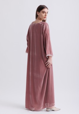 Dusty Pink Velvet Cargo Set 