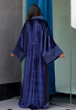 The Cropped Robe Blue