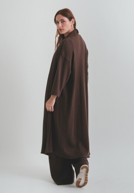 Brown Knit Cardigan