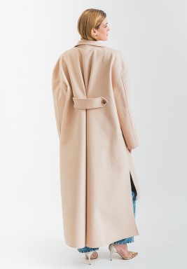 Beige Oversized Coat