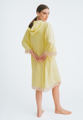 كاش مايوه أصفر من قماش تيري/منشفة