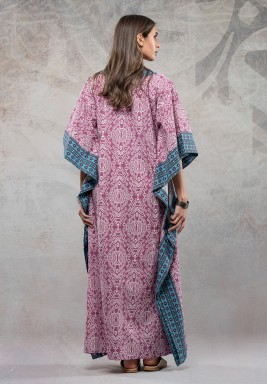 Pink Maxi Cotton Kaftan