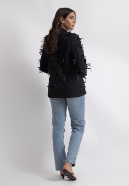 Black Ribbon Blazer 