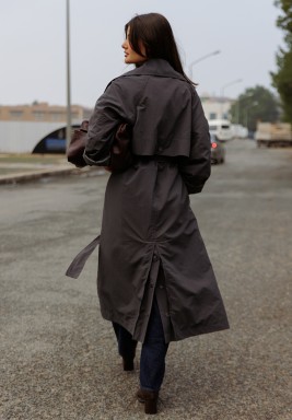 Gray Trench Coat 