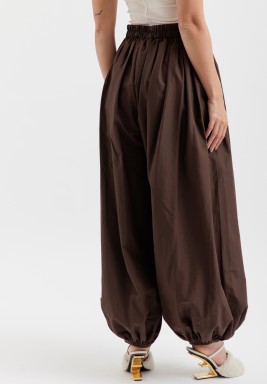 Brown Balloon Pants