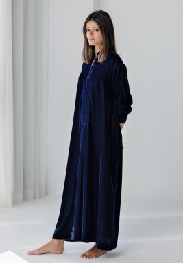 Navy & Black Velvet Tulle Set 