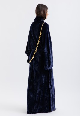 دراعة صامتة كحلي من لبدة