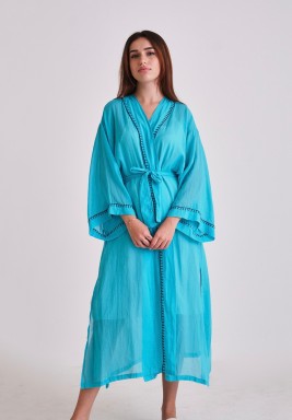 فستان اكوا الازرق