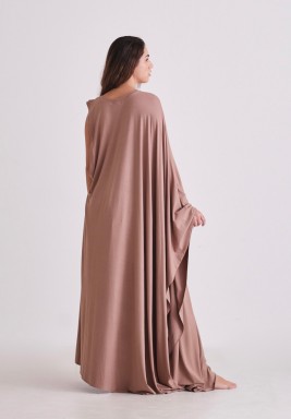 فستان نود قطن بحزام