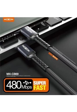 موكسوم - كيبل Type-C إلى Type-C بقوة 100 واط 1 متر