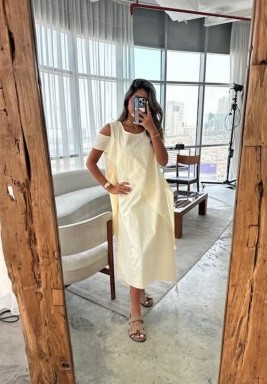 Butter Yellow Linen Dress