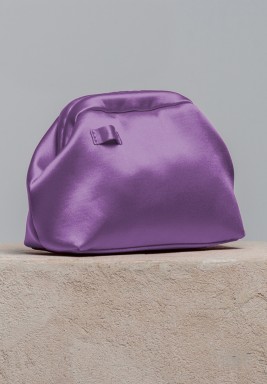Mini Money Pouch In Raso Napoles Lavender