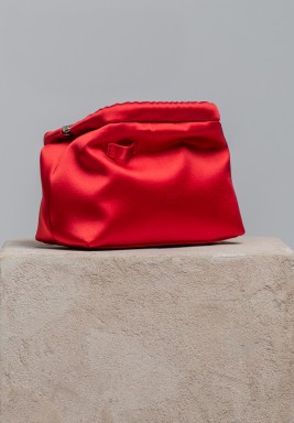 Mini Money Pouch In Raso Napoles Red 