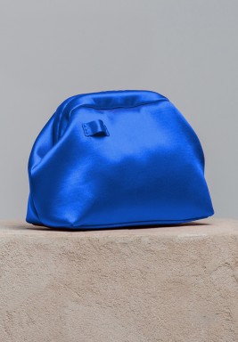 Mini Money Pouch In Raso Napoles Royal Blue