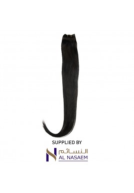 Remy 30 Inch Straight Tape Weft Hair Extension - Black 
