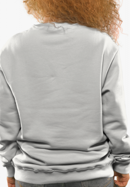 سويت شيرت أبيض بطباعة الهلال