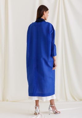 Nile Blue Bisht and Tarha Set