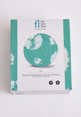 مرتبة دائرية قابلة للنفخ – كبيرة – باللون الأخضر (تصميم جوا)