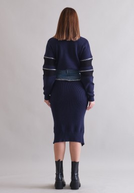 Navy Silver Lining Sweater