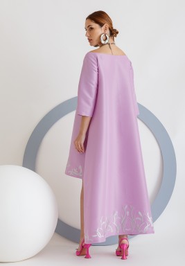 Purple Off Shoulders Kaftan 