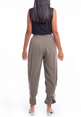 بنطال كاكي ماكسي بربطات