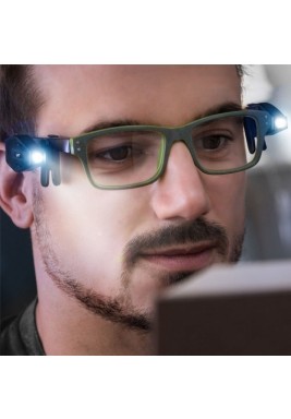 إنوفاجودز - طقم 2 مشبك للنظارة مع إضاءة LED بدوران 360 درجة