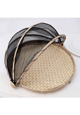 كاراجا - طقم 2 اغطية طعام من البامبو - 30/35 سم